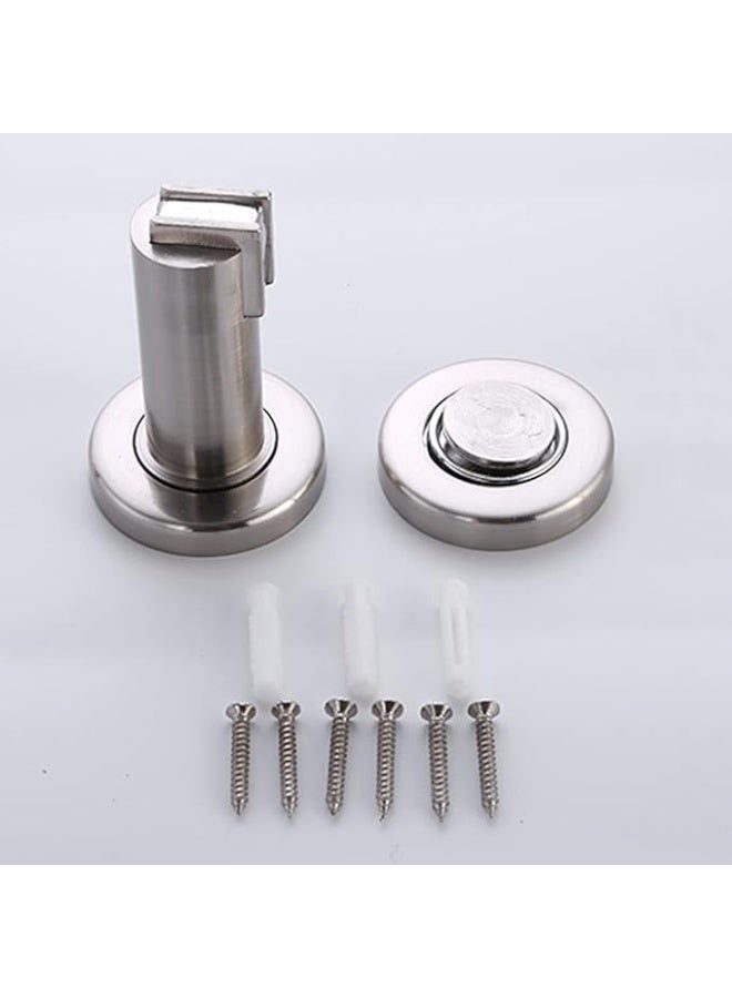 سدادة باب مغناطيسية قوي، مصد باب معدن، ماسك باب مغناطيسي للتثبيت على الحائط أو الأرضية، سدادة باب مغناطيسية مع مسامير تثبيت من LKHG، عبوة من 2 قطعة - Image 5